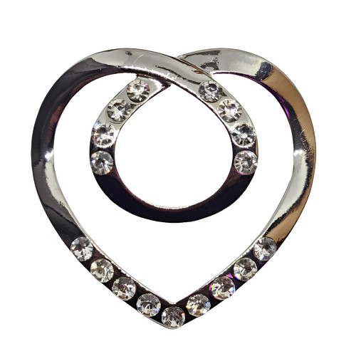 Schal ring herz clip damen - ring,