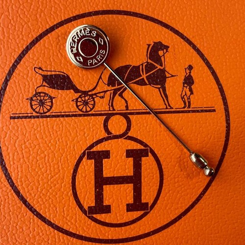 Hermes sellier brosche - hermes,