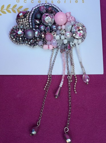 Pink wolke brosche liebe - wolke,