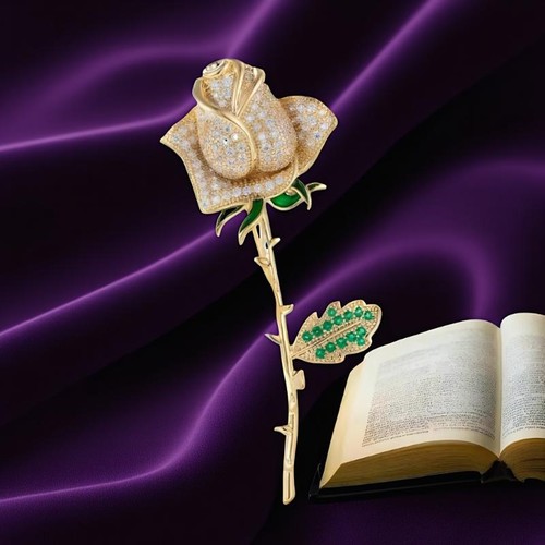 Mode strass rosette blume - mode,