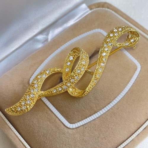 Vintage goldfarbene brosche - goldfarbene,