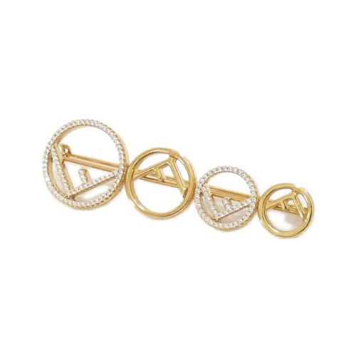 Fendi brosche gold - fendi,