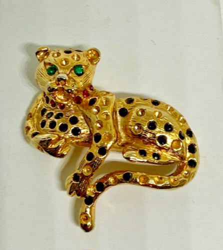 Leopard brosche schmuck tier - schmuck,